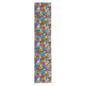 Colorful Graffiti Character Pattern Korte Tafelloper (Voorkant)