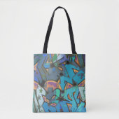 Colorful Graffiti Design Canvas tas (Voorkant)