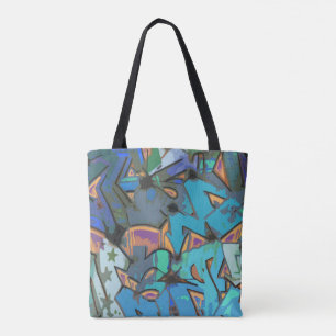 Colorful Graffiti Design Canvas tas