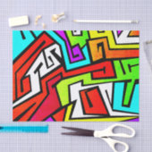 Colorful graffiti-illustratie tissuepapier (Craft)