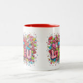 Colorful Graffiti Love U Mug (Centre)
