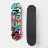 Colorful Graffiti | Straatkunst Skateboard (Voorkant)