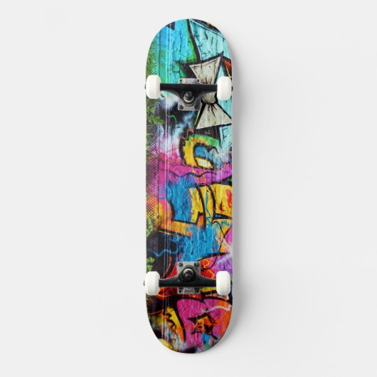 Colorful Graffiti | Straatkunst Skateboard (Voorkant)