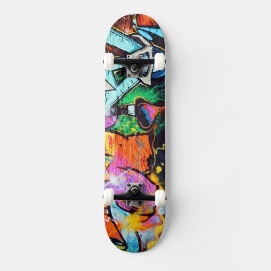 Colorful Graffiti | Straatkunst Skateboard (Voorkant)