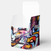 Colorful Graffiti Words Bedankdoosjes (Geopend)