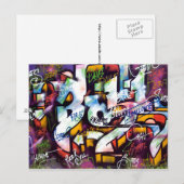 Colorful Graffiti Words Briefkaart (Voorkant / Achterkant)