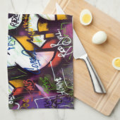 Colorful Graffiti Words Theedoek (Quarter Fold)