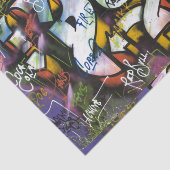 Colorful Graffiti Words Tissuepapier (Detail)