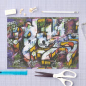 Colorful Graffiti Words Tissuepapier (Craft)