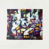 Colorful Graffiti Words Wandkleed (Voorkant (horizontaal))