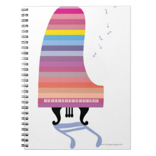 Colorful Grand Piano Notitieboek