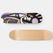 Colorful Grange Dance Skateboard Abstrait (Horz)