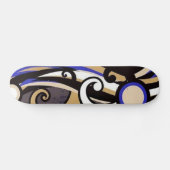 Colorful Grange Dance Skateboard Abstrait (Horz)