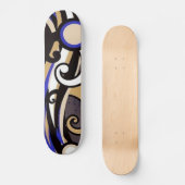 Colorful Grange Dance Skateboard Abstrait (Recto)