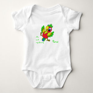 Colorful grappige Parrot Romper