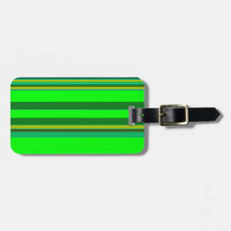 Colorful Green Stripe Gepersonaliseerd Designer Pa Bagagelabel