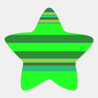 Colorful Green Stripe Gepersonaliseerd Designer Pa Ster Sticker