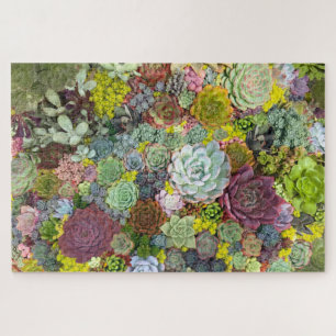 Colorful Greenery Succulents Legpuzzel
