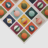 Colorful Grid of Christmas Trees Tissuepapier (Detail)