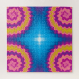 Colorful groovy funky retro tie dye Patroon Legpuzzel