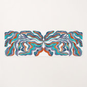 Colorful Groovy Waterverf Yogamat (Voorkant (horizontaal))