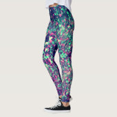 Colorful Grunge Kaleidoscope Patroon Leggings (Links)