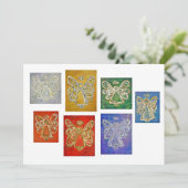Colorful Guardian Angel Art - Aangepaste uitnodigi Kaart (Staand voorkant)