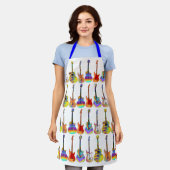 Colorful Guitars Pattern Schort (Gedragen)