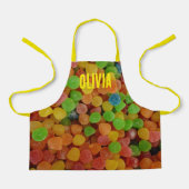 Colorful Gumdrops Candy Personalised Schort (Voorkant)