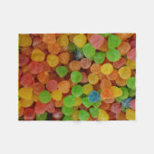 Colorful Gumdrops Quirky Fleece Deken (Voorkant (Horizontaal))