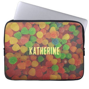 Colorful Gumdrups Snoep persoonlijke Quirky Laptop Sleeve
