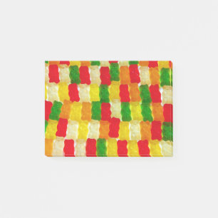 Colorful gummi beer snoep post-it® notes