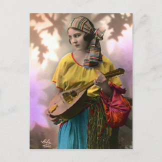 Colorful Gypsy Girl Briefkaart
