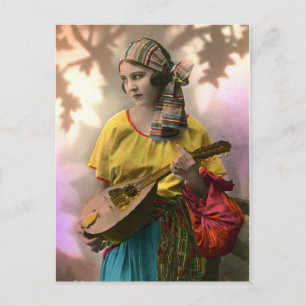 Colorful Gypsy Girl Briefkaart