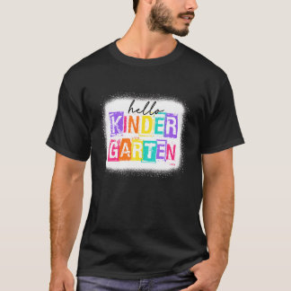 Colorful Hallo Kindergarten Squad  1 dag T-shirt