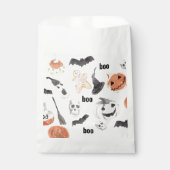 Colorful Halloween Scary Pattern Bedankzakje (Voorkant)