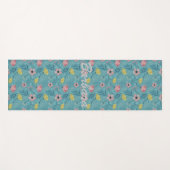 Colorful Hand Drawn Floral Yogamat (Voorkant (horizontaal))