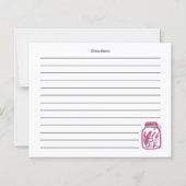 Colorful Hand Drawn Recipe Card (Achterkant)