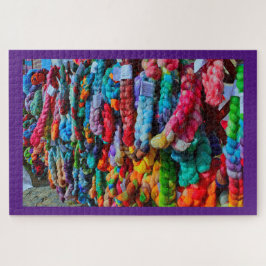 Colorful Hand Dyed Yarn Legpuzzel