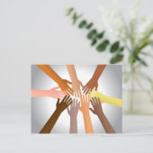 Colorful Hands Briefkaart (Staand voorkant)