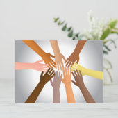 Colorful Hands Kaart (Staand voorkant)