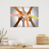 Colorful Hands Poster (Keuken)