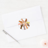 Colorful Hands Ronde Sticker (Envelop)