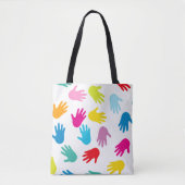 Colorful Hands Tote Bag (Voorkant)