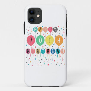 Colorful Happy 70th iPhone 11 Hoesje