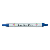 Colorful Happy Birthday Balloons Banner Party Zwarte Inkt Pen (Voorkant)