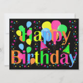 COLORFUL HAPPY BIRTHDAY KAART (Voorkant)