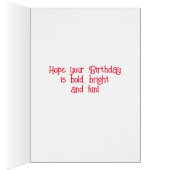 Colorful Happy Birthday-kaart (Binnen (Rechts))