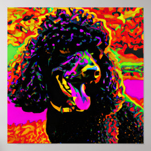 Colorful Happy Black Portret Poster