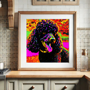 Colorful Happy Black Portret Poster